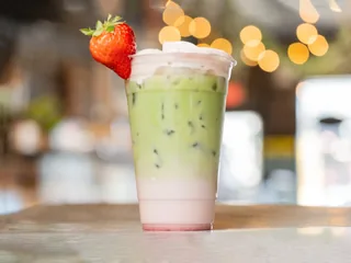 Strawberry Matcha Latte
